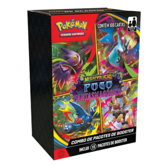 Combo de Booster Mega Evolução Fogo Fantasmagórico