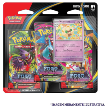 Pokémon TCG Blister Triplo Fogo Fantasmagórico