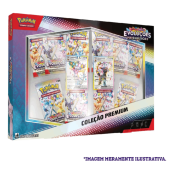 Box de Cartas Pokémon Coleção Premium Evoluções Prismáticas