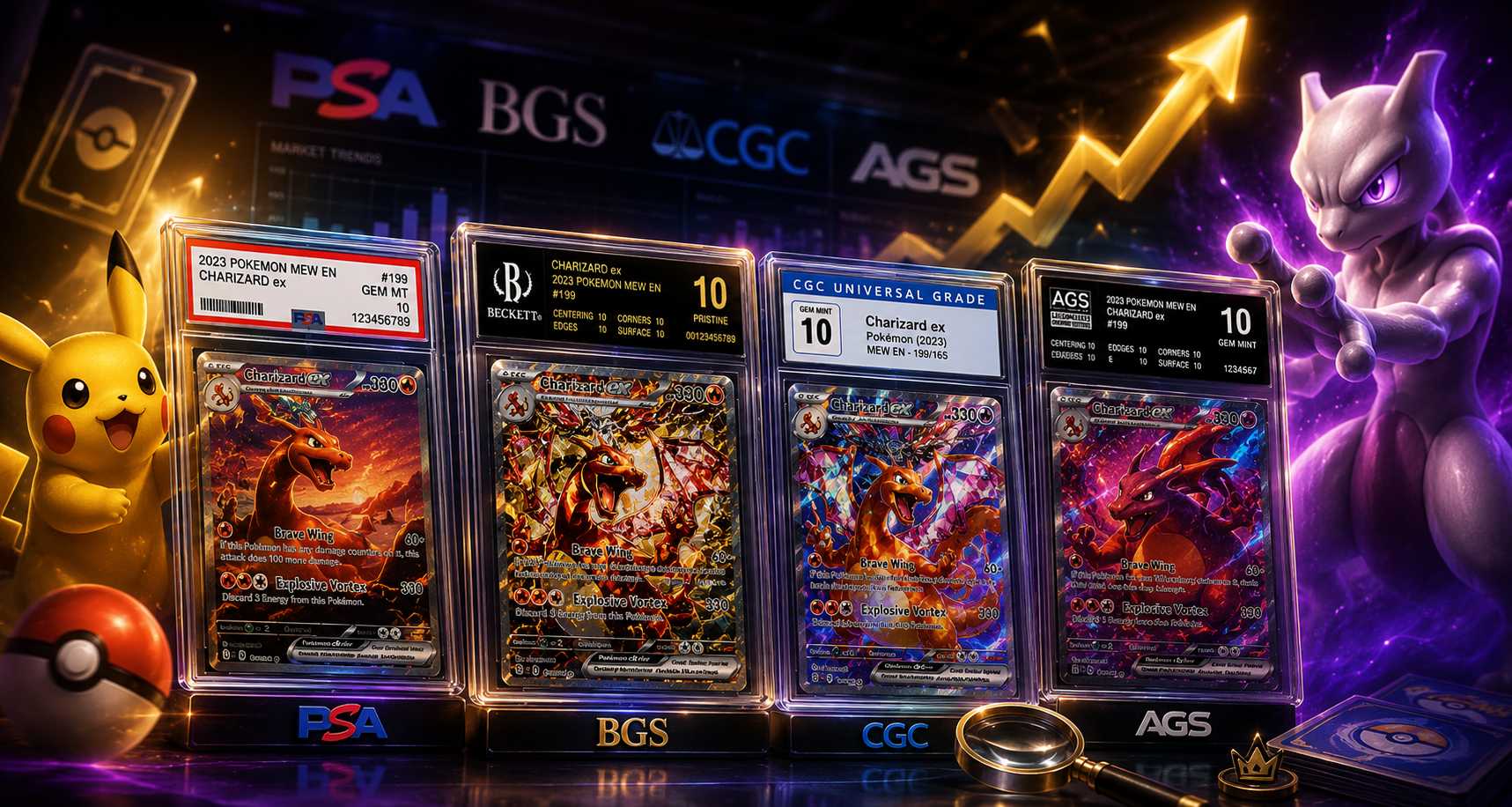 No momento, você está visualizando Graduação de Cartas Pokémon TCG: Guia Completo (PSA, CGC, BGS, TAG e AGS)